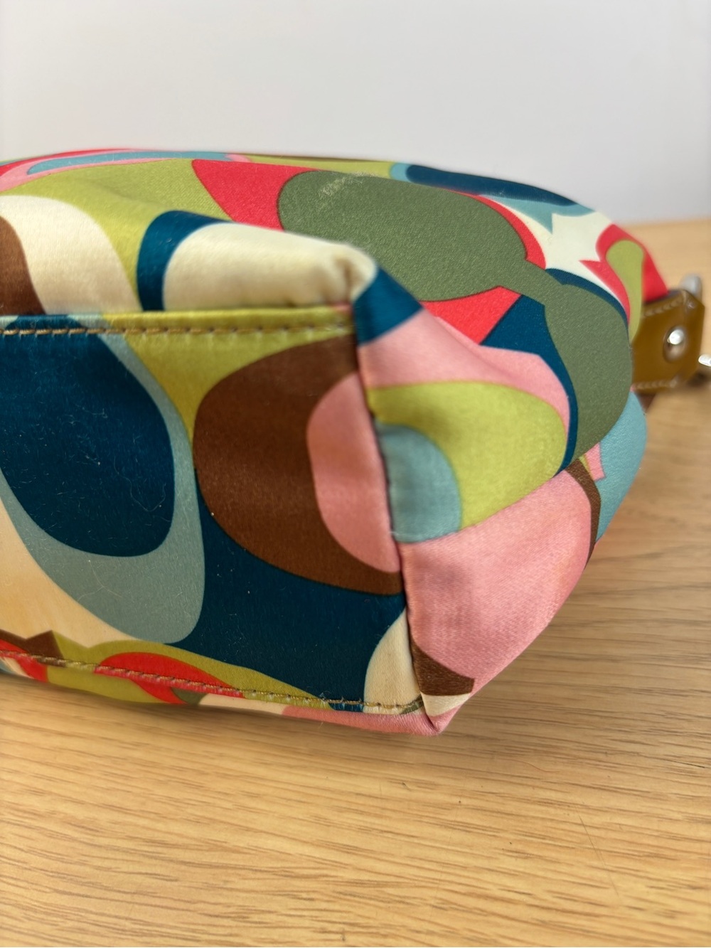 Vintage Coach Y2K Multicolor Scarf Print Mini Bag - Picture 10 of 12